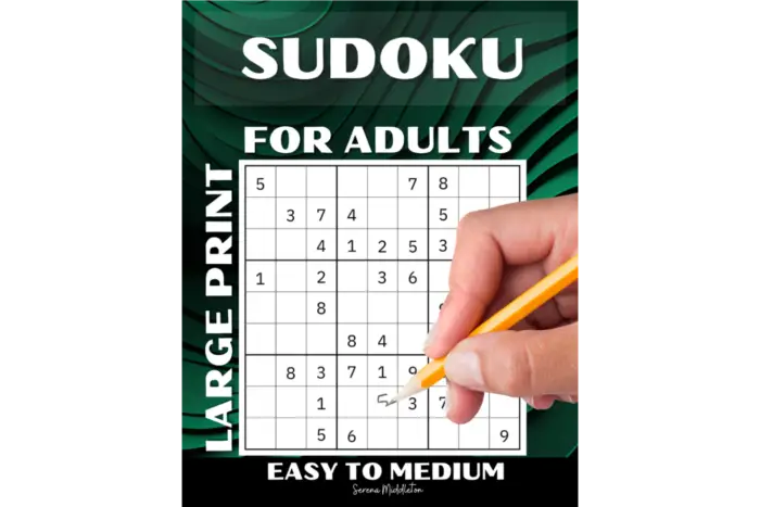 Sudoku Large Print For Adults Easy to Medium